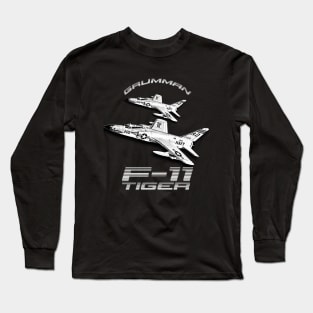 F11 Tiger Supersonic Jet Fighter Long Sleeve T-Shirt